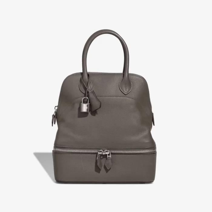 Mirror Quality Hermès Replicas Bolide Secret Evercolor Gris Meyer PHW - DLF