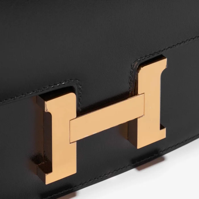 Mirror Quality Hermès Replicas Constance 18 Box Black GHW - DLF - Image 7