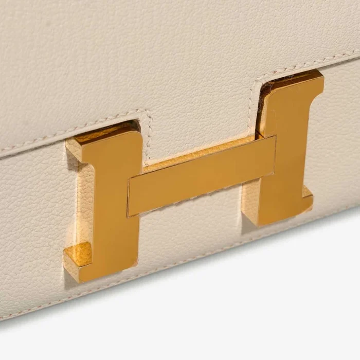 Mirror Quality Hermès Replicas Constance 18 Chevre Mysore Mushroom/Biscuit GHW - DLF - Image 7