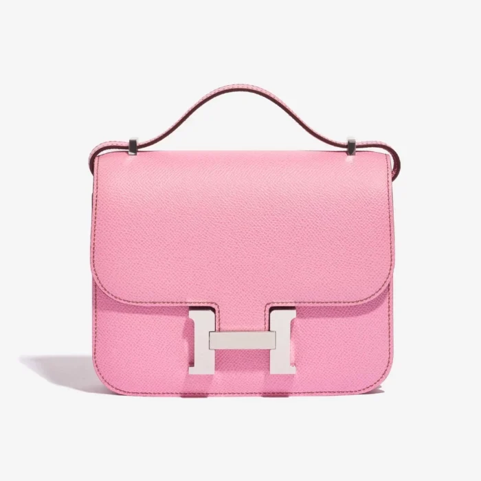 Mirror Quality Hermès Replicas Constance 18 in Bubblegum PHW