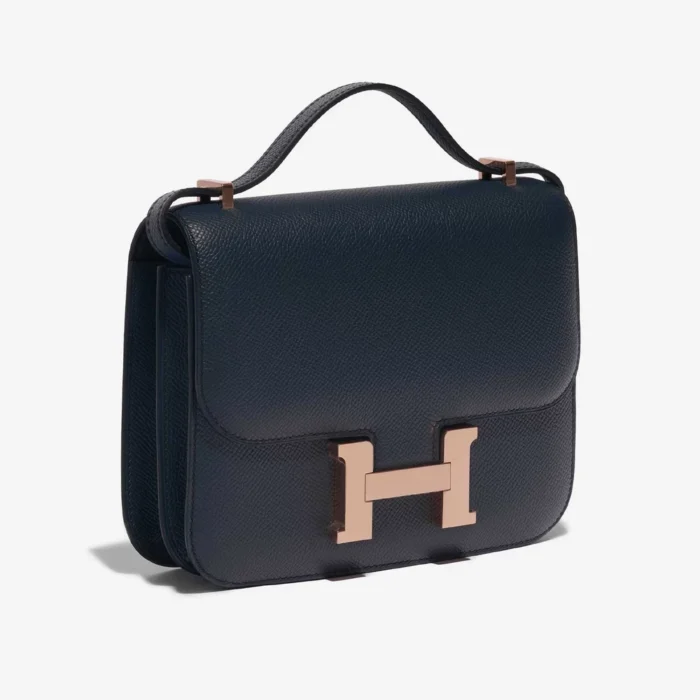 Mirror Quality Hermès Replicas Constance 18 Epsom Blue Indigo GHW - DLF - Image 4