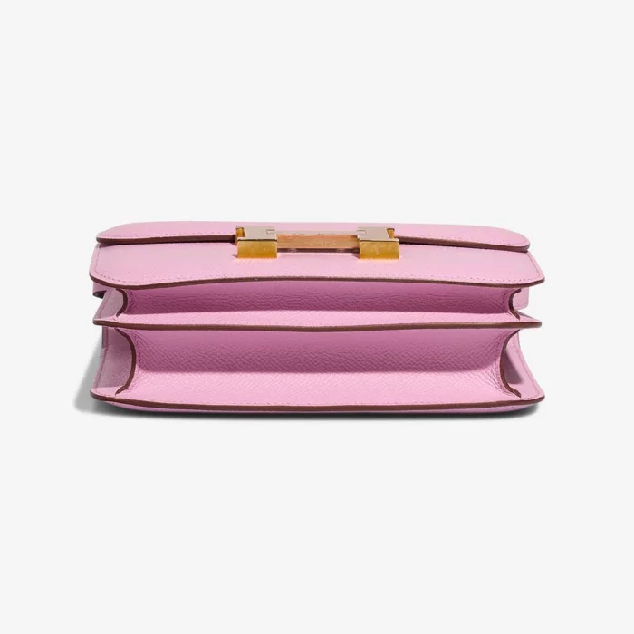 Mirror Quality Hermès Replicas Constance 18 Epsom Mauve Sylvestre GHW - DLF - Image 4