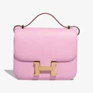 Mirror Quality Hermès Replicas Constance 18 Epsom Mauve Sylvestre GHW - DLF