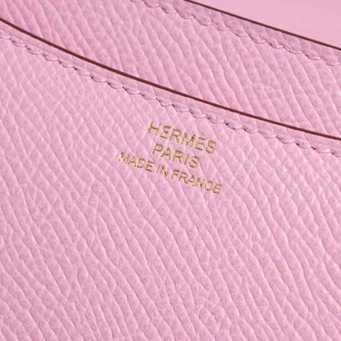 Mirror Quality Hermès Replicas Constance 18 Epsom Mauve Sylvestre GHW - DLF - Image 2
