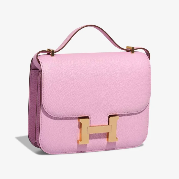 Mirror Quality Hermès Replicas Constance 18 Epsom Mauve Sylvestre GHW - DLF - Image 5