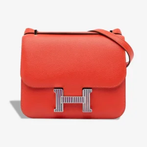 Mirror Quality Hermès Replicas Constance 18 Evercolor Rouge de Coeur PHW - DLF