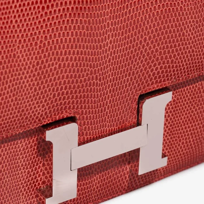Mirror Quality Hermès Replicas Constance 18 Lizard Sanguine PHW - DLF - Image 7