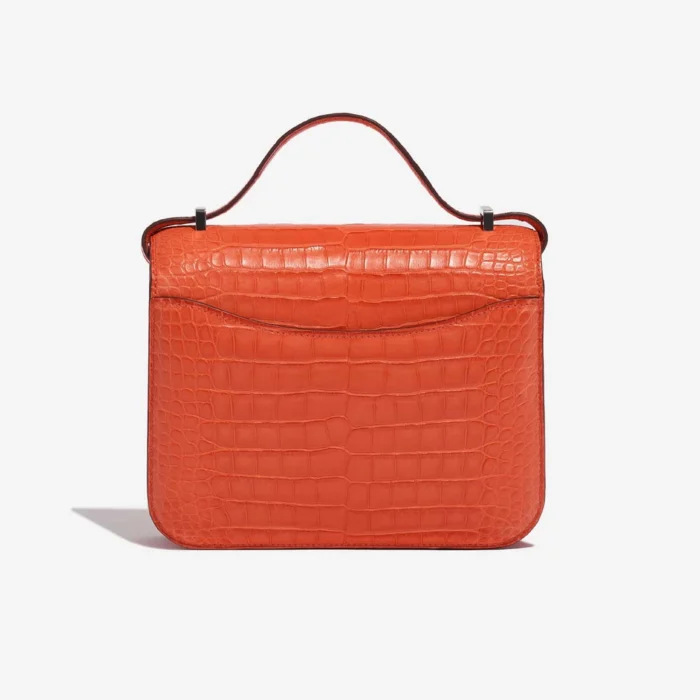 Mirror Quality Hermès Replicas Constance 18 Matte Alligator Orange Poppy PHW - DLF - Image 2