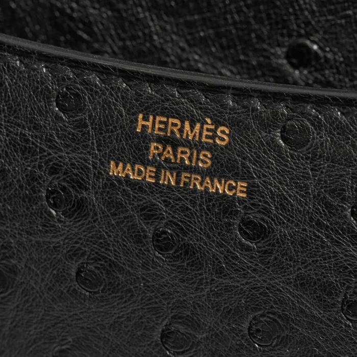 Mirror Quality Hermès Replicas Constance 18 Ostrich Black GHW - DLF - Image 2