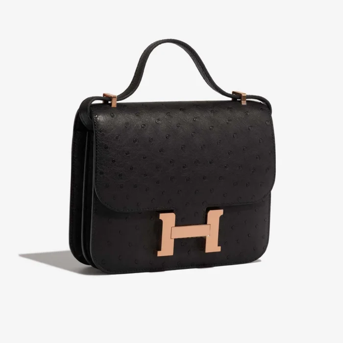 Mirror Quality Hermès Replicas Constance 18 Ostrich Black GHW - DLF - Image 5