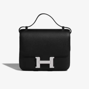 Mirror Quality Hermès Replicas Constance 24 Black PHW | DLF