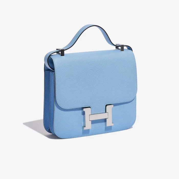 Mirror Quality Hermès Replicas Constance 24 Epsom Celeste PHW - DLF - Image 5