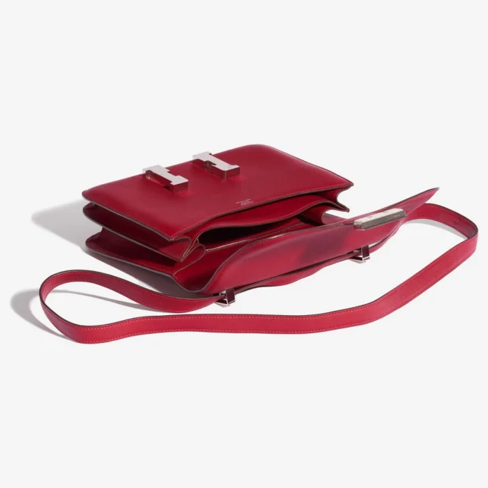 Mirror Quality Hermès Replicas Constance 24 Swift Rubis PHW - DLF - Image 5