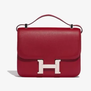 Mirror Quality Hermès Replicas Constance 24 Swift Rubis PHW | DLF