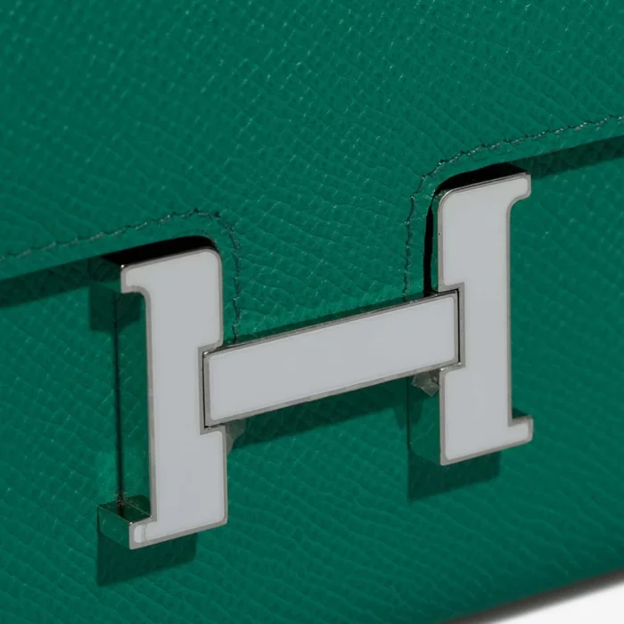 Mirror Quality Hermès Replicas Constance To Go Epsom Vert Jade/Blue Brume PHW - DLF - Image 6