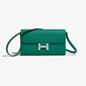 Mirror Quality Hermès Replicas Constance To Go Epsom Vert Jade/Blue Brume PHW - DLF