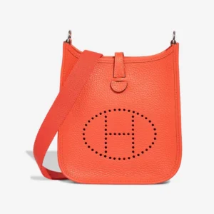 Mirror Quality Hermès Replicas Evelyne 16 Amazone Orange Field PHW - DLF