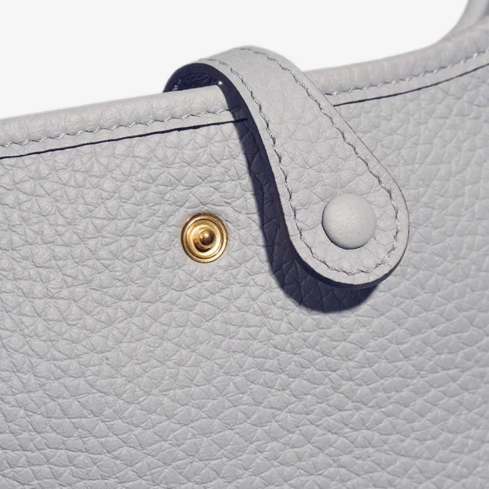 Mirror Quality Hermès Replicas Evelyne 16 Clemence Bleu Glacier GHW - DLF - Image 6