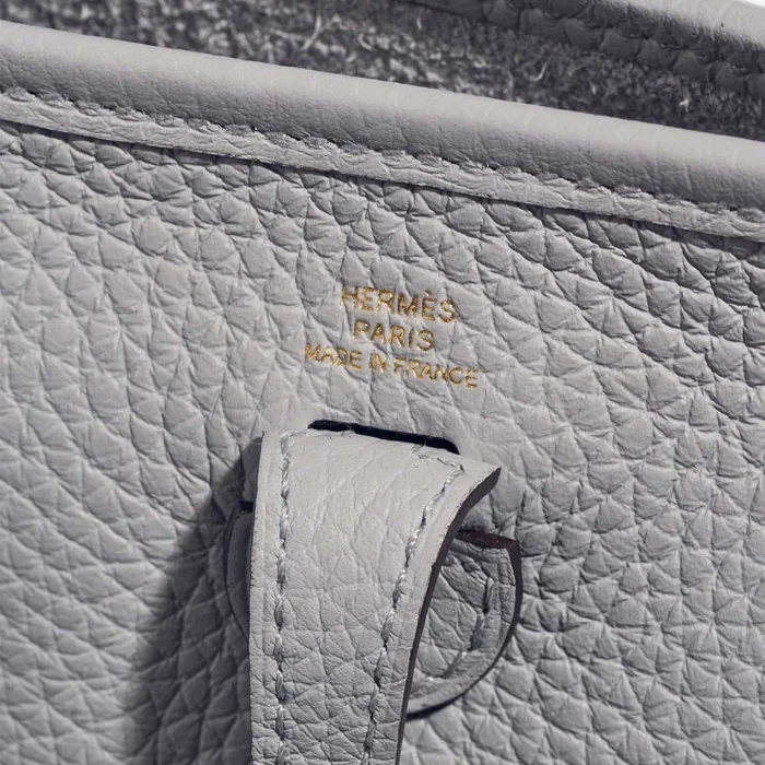 Mirror Quality Hermès Replicas Evelyne 16 Clemence Bleu Glacier GHW - DLF - Image 2