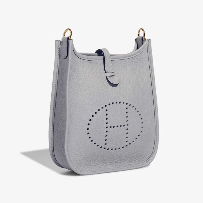 Mirror Quality Hermès Replicas Evelyne 16 Clemence Bleu Glacier GHW - DLF - Image 5