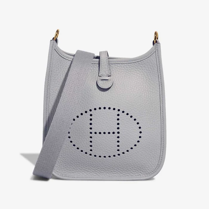Mirror Quality Hermès Replicas Evelyne 16 Clemence Bleu Glacier GHW - DLF