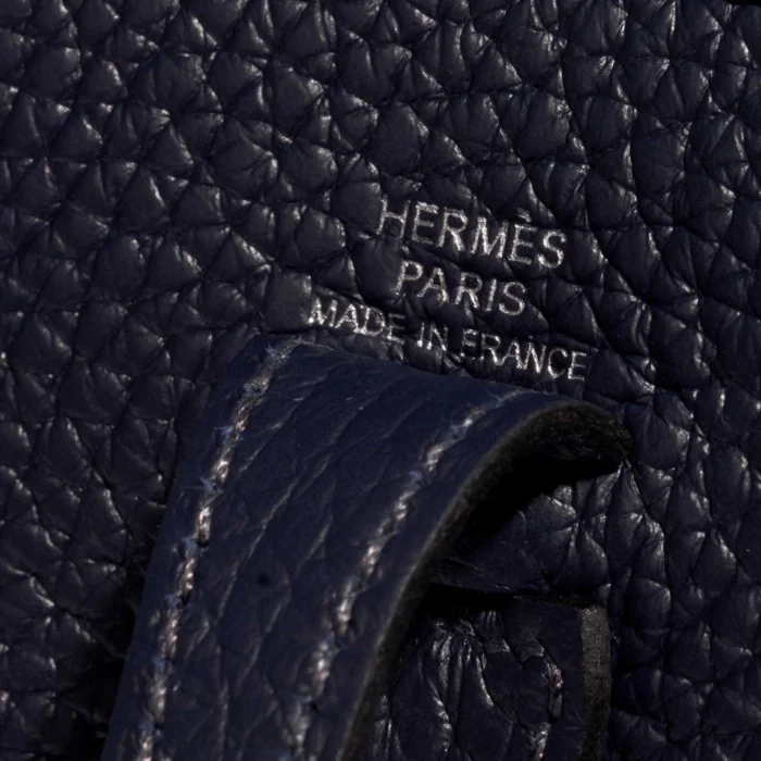 Mirror Quality Hermès Replicas Evelyne 16 Clemence Blue Nuit/Blue Indigo PHW - DLF - Image 6