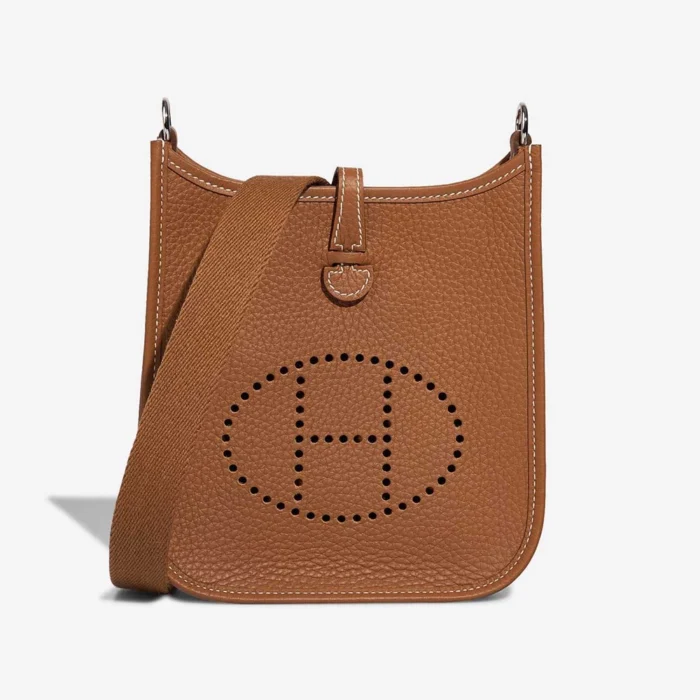 Mirror Quality Hermès Replicas Evelyne 16 Clemence Gold PHW - DLF