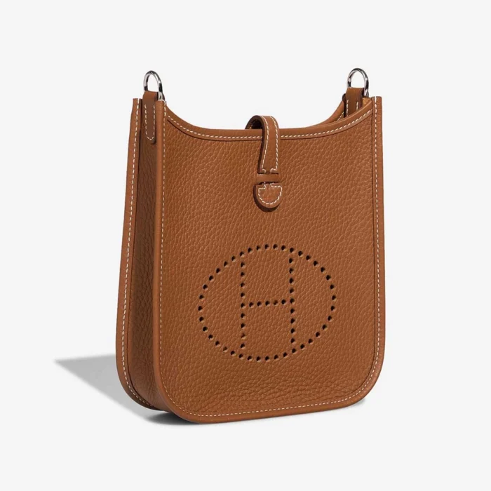 Mirror Quality Hermès Replicas Evelyne 16 Clemence Gold PHW - DLF - Image 5
