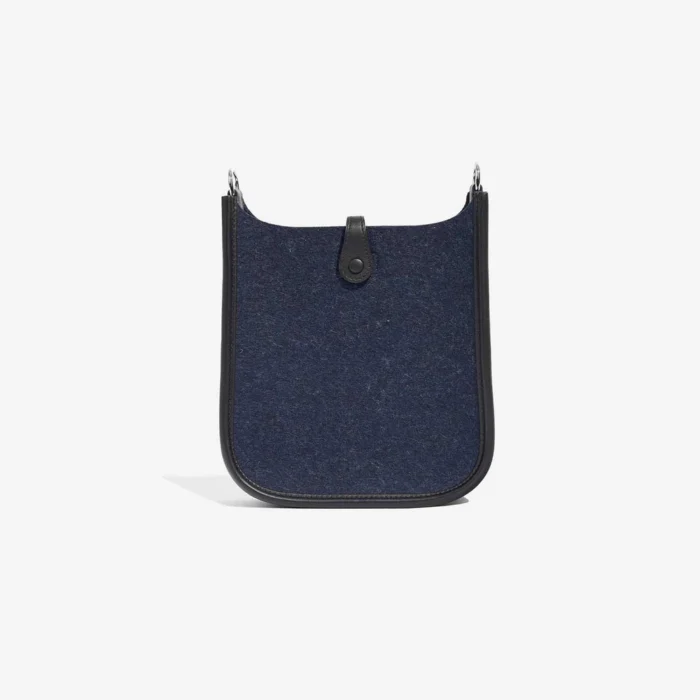 Mirror Quality Hermès Replicas Evelyne 16 Swift/Felt Blue Nuit/Black PHW - DLF - Image 2