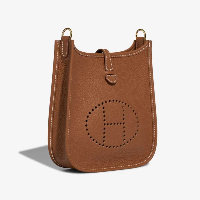 Mirror Quality Hermès Replicas Evelyne 16 Taurillon Clemence Gold GHW - DLF - Image 5