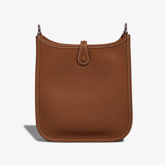 Mirror Quality Hermès Replicas Evelyne 16 Taurillon Clemence Gold PHW - DLF - Image 4