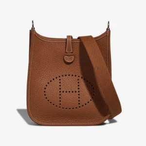 Mirror Quality Hermès Replicas Evelyne 16 Taurillon Clemence Gold PHW - DLF
