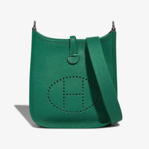 Mirror Quality Hermès Replicas Evelyne 16 Taurillon Clemence Vert Vertigo PHW - DLF