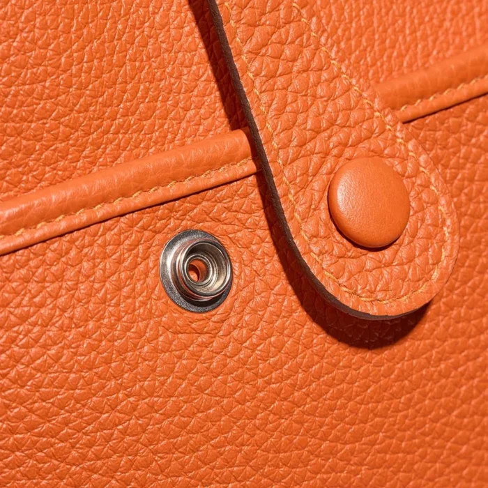 Mirror Quality Hermès Replicas Evelyne 29 Clemence Orange H PHW - DLF - Image 6