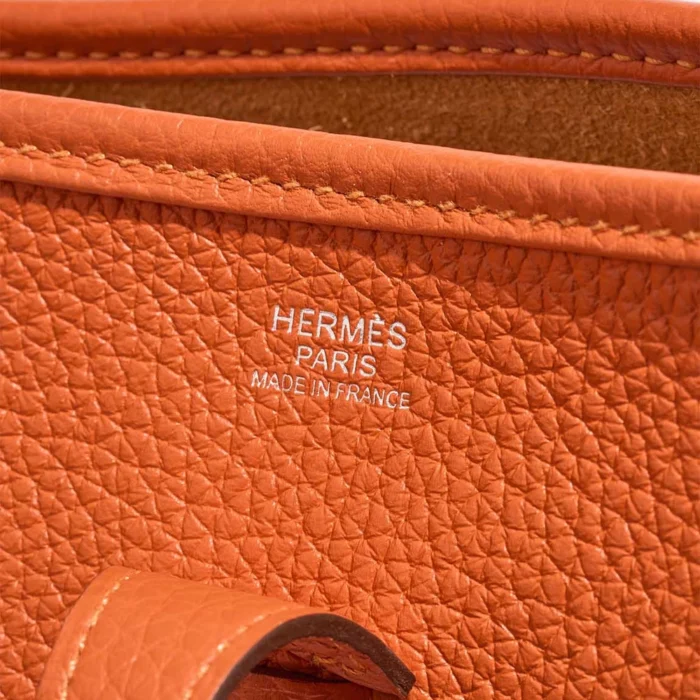 Mirror Quality Hermès Replicas Evelyne 29 Clemence Orange H PHW - DLF - Image 2