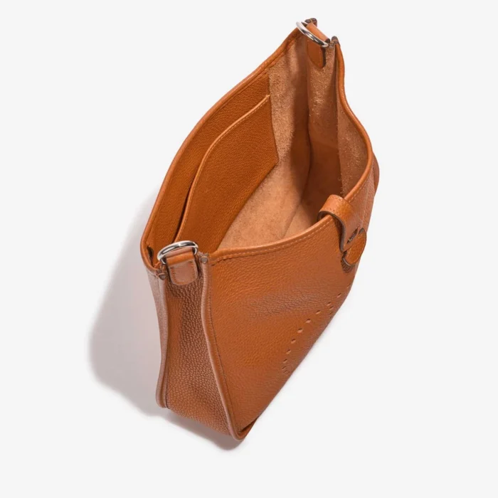 Mirror Quality Hermès Replicas Evelyne 29 Clemence Orange PHW - DLF - Image 5