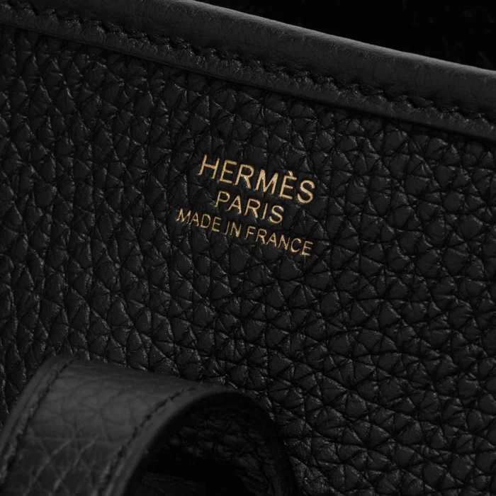 Mirror Quality Hermès Replicas Evelyne 29 Taurillon Clemence Black GHW - DLF - Image 6