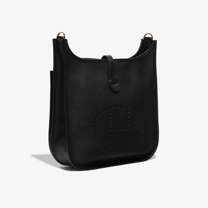 Mirror Quality Hermès Replicas Evelyne 29 Taurillon Clemence Black GHW - DLF - Image 4