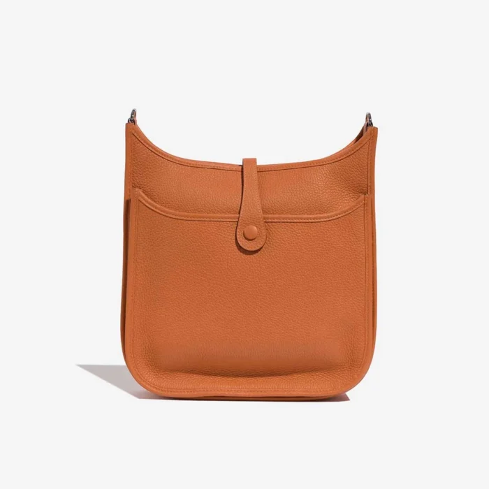 Mirror Quality Hermès Replicas Evelyne 29 Taurillon Clemence Orange PHW - DLF - Image 3