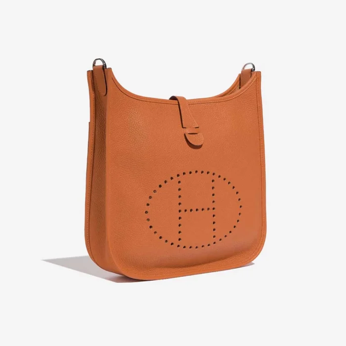 Mirror Quality Hermès Replicas Evelyne 29 Taurillon Clemence Orange PHW - DLF - Image 5