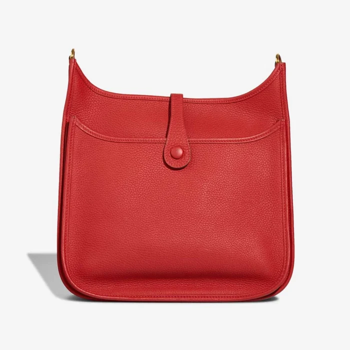 Mirror Quality Hermès Replicas Evelyne 29 Taurillon Clemence Rouge Vermillon GHW - DLF - Image 3