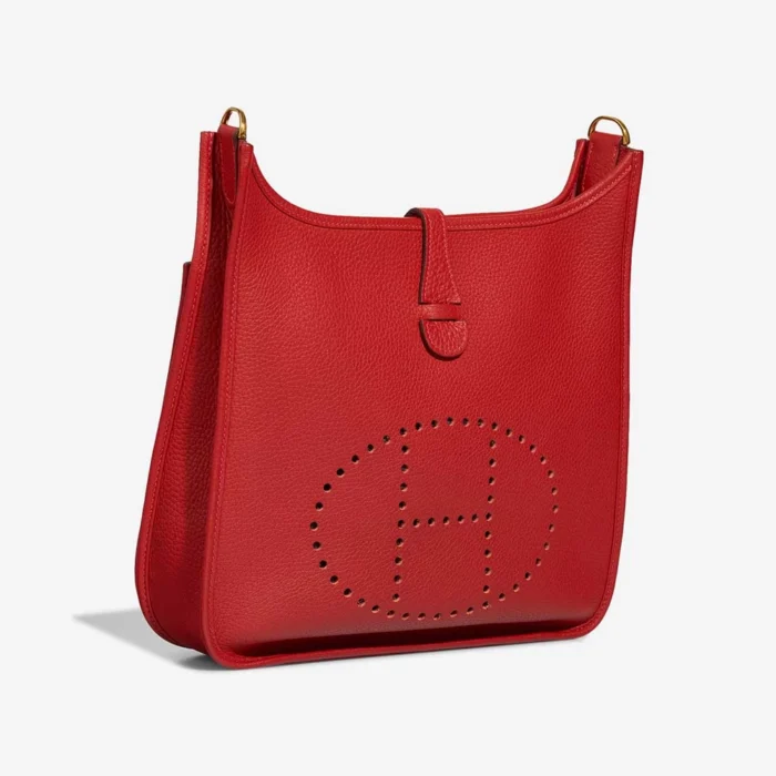 Mirror Quality Hermès Replicas Evelyne 29 Taurillon Clemence Rouge Vermillon GHW - DLF - Image 5