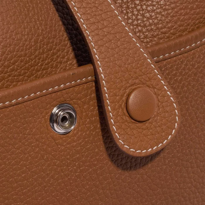 Mirror Quality Hermès Replicas Evelyne 33 Taurillon Clemence Gold PHW - DLF - Image 7