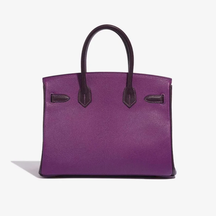 Mirror Quality Hermès Replicas HSS Birkin 30 Chèvre Mysore Anemone/Raisin GHW - DLF - Image 2