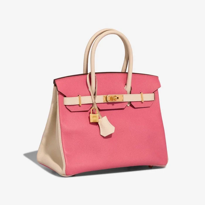 Mirror Quality Hermès Replicas HSS Birkin 30 Epsom Rose Lipstick/Craie BGHW - DLF - Image 4
