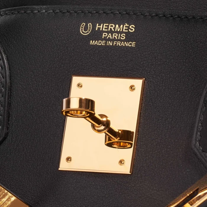 Mirror Quality Hermès Replicas HSS Birkin 30 Swift Black/Magnolia GHW - DLF - Image 6