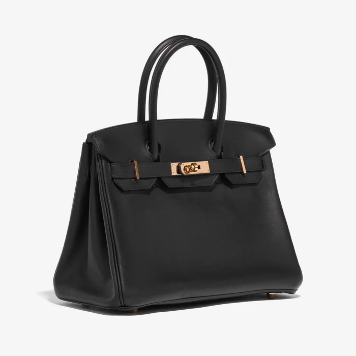 Mirror Quality Hermès Replicas HSS Birkin 30 Swift Black/Magnolia GHW - DLF - Image 4