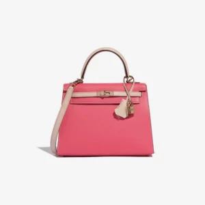 Mirror Quality Hermès Replicas HSS Kelly 25 Epsom Rose Azalee