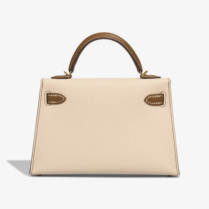 Mirror Quality Hermès Replicas HSS Mini Kelly Epsom Craie/Gold GHW - DLF - Image 2