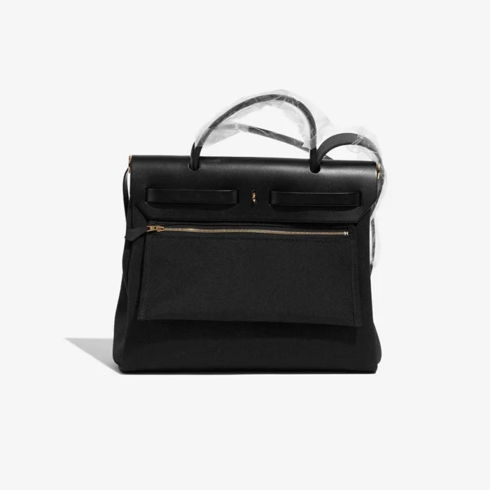 Mirror Quality Hermès Replicas Herbag 31 Toile/Vache Hunter Black GHW - DLF - Image 3